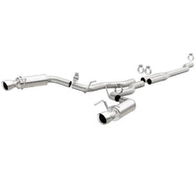 Load image into Gallery viewer, MagnaFlow Cat Back, SS, 2.5in, Competition, Dual Split Polish 4.5in Tips 2015 Ford Mustang Ecoboost - Main Product View
