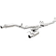 Load image into Gallery viewer, MagnaFlow Cat Back, SS, 2.5in, Competition, Dual Split Polish 4.5in Tips 2015 Ford Mustang Ecoboost - Side View