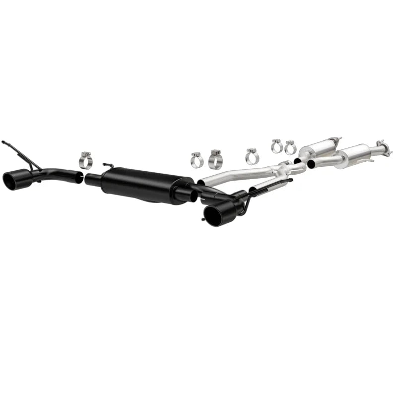 MagnaFlow Cat-Back SS 2.5in Dual Split Rear 4in Black Tip 11-16 Jeep Grand Cherokee 5.7L V8/3.6L V6 - Main Product View