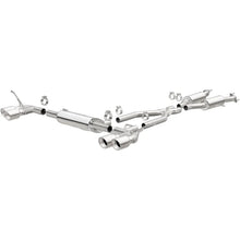 Load image into Gallery viewer, MagnaFlow Cat Back, SS, 2.5in, Quad Split Polish 4in tip 14-15 Jeep Grand Cherokee 3.6L/5.7L V6/V8 - Main Product View