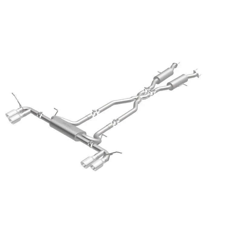 MagnaFlow Cat Back, SS, 2.5in, Quad Split Polish 4in tip 14-15 Jeep Grand Cherokee 3.6L/5.7L V6/V8 - Additional View 6
