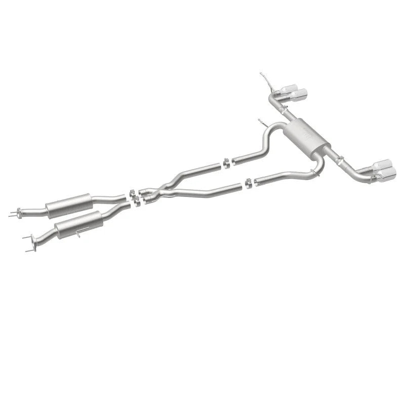 MagnaFlow Cat Back, SS, 2.5in, Quad Split Polish 4in tip 14-15 Jeep Grand Cherokee 3.6L/5.7L V6/V8 - Additional View 10