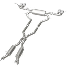 Load image into Gallery viewer, MagnaFlow Cat Back, SS, 2.5in, Quad Split Polish 4in tip 14-15 Jeep Grand Cherokee 3.6L/5.7L V6/V8 - Additional View 15
