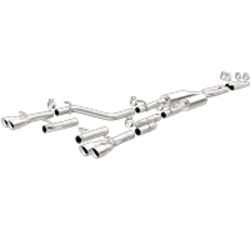 MagnaFlow Cat-Back, SS, 2.5in, Quad Split Rear 3.5in Tip 2015 Dodge Challenger 3.6L V6 - Main Product View