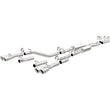 Load image into Gallery viewer, MagnaFlow Cat-Back, SS, 2.5in, Quad Split Rear 3.5in Tip 2015 Dodge Challenger 3.6L V6 - Side View