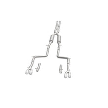 Load image into Gallery viewer, MagnaFlow Cat-Back, SS, 2.5in, Quad Split Rear 3.5in Tip 2015 Dodge Challenger 3.6L V6 - Additional View 12