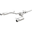 Load image into Gallery viewer, MagnaFlow Cat Back, SS, 2.5in, Street, Dual Split Polished 4.5in Tips 2015 Ford Mustang Ecoboost - Side View
