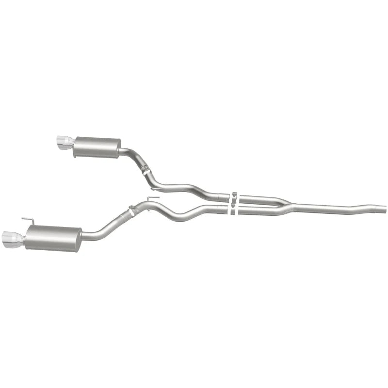 MagnaFlow Cat Back, SS, 2.5in, Street, Dual Split Polished 4.5in Tips 2015 Ford Mustang Ecoboost - Additional View 8