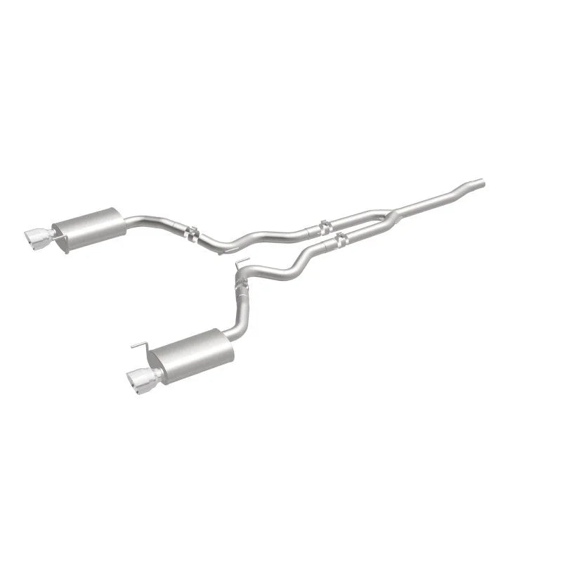 MagnaFlow Cat Back, SS, 2.5in, Street, Dual Split Polished 4.5in Tips 2015 Ford Mustang Ecoboost - Additional View 12