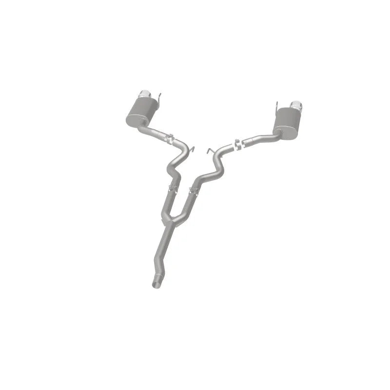 MagnaFlow Cat Back, SS, 2.5in, Street, Dual Split Polished 4.5in Tips 2015 Ford Mustang Ecoboost - Additional View 13