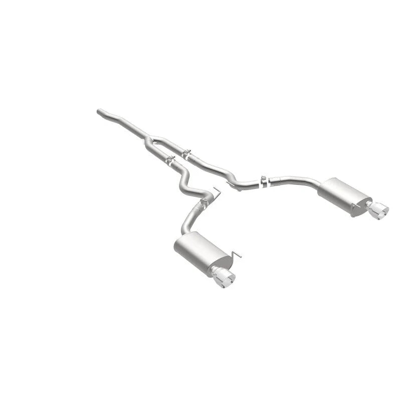 MagnaFlow Cat Back, SS, 2.5in, Street, Dual Split Polished 4.5in Tips 2015 Ford Mustang Ecoboost - Additional View 16