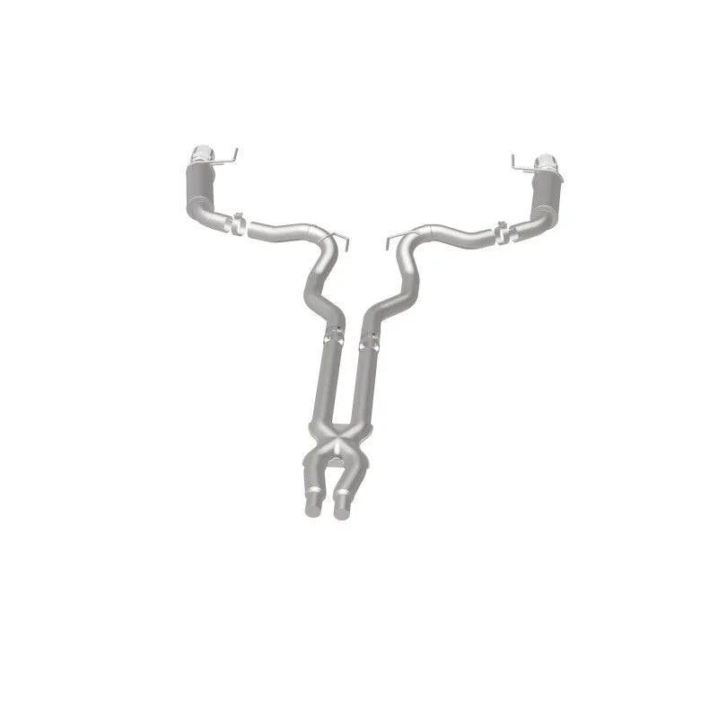 MagnaFlow Cat Back, SS, 3in, Competition, Dual Split Polished 4.5in Tips 2015 Ford Mustang GT V8 5.0 - Additional View 7