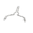 Load image into Gallery viewer, MagnaFlow Cat Back, SS, 3in, Competition, Dual Split Polished 4.5in Tips 2015 Ford Mustang GT V8 5.0 - Additional View 8