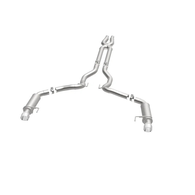 MagnaFlow Cat Back, SS, 3in, Competition, Dual Split Polished 4.5in Tips 2015 Ford Mustang GT V8 5.0 - Additional View 8