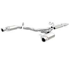 Load image into Gallery viewer, MagnaFlow Cat Back, SS, 3in, Street, Dual Split Polished 4.5in Tips 2015 Ford Mustang GT V8 5.0L - Main Product View