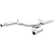 Load image into Gallery viewer, MagnaFlow Cat Back, SS, 3in, Street, Dual Split Polished 4.5in Tips 2015 Ford Mustang GT V8 5.0L - Side View