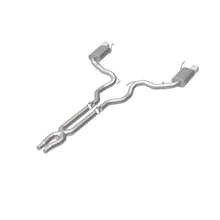 Load image into Gallery viewer, MagnaFlow Cat Back, SS, 3in, Street, Dual Split Polished 4.5in Tips 2015 Ford Mustang GT V8 5.0L - Additional View 8