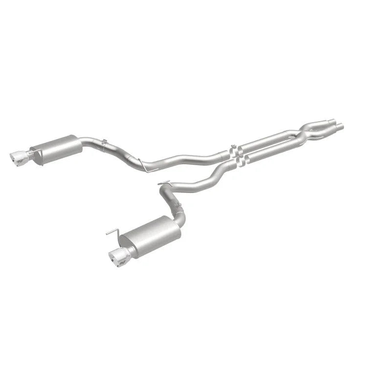 MagnaFlow Cat Back, SS, 3in, Street, Dual Split Polished 4.5in Tips 2015 Ford Mustang GT V8 5.0L - Additional View 11