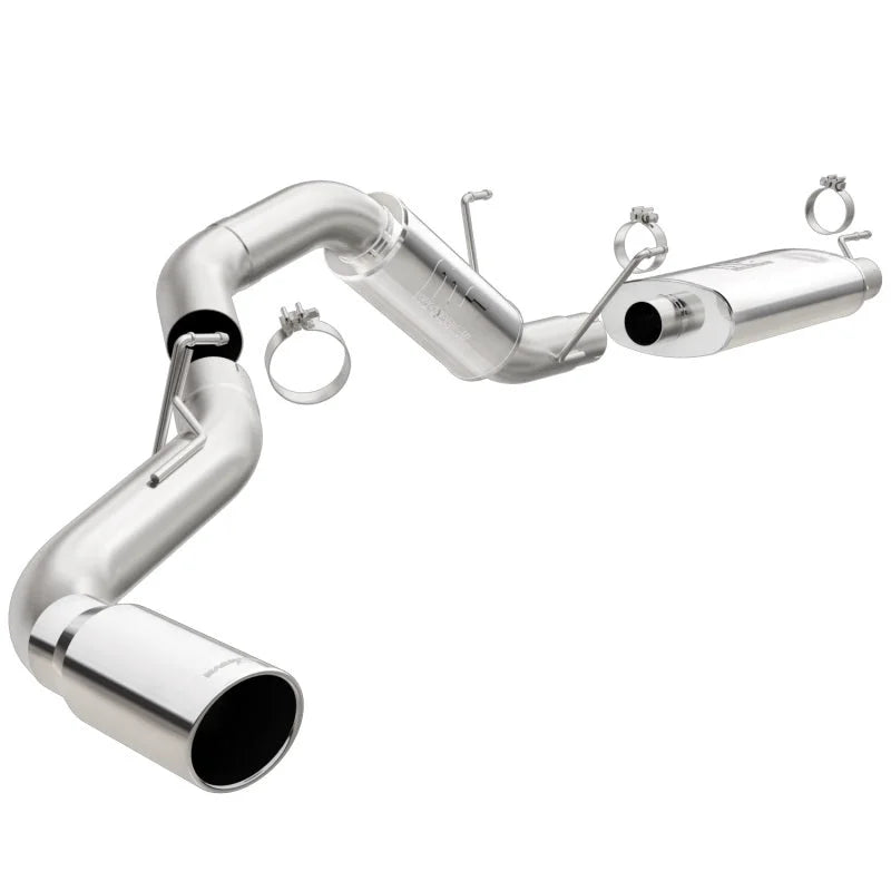 MagnaFlow Cat-Back, SS, 4in, Single Pass Side Rear Exit 5in Tip 14-15 Ram 2500 6.4L V8 CC LB/MC SB - Main Product View