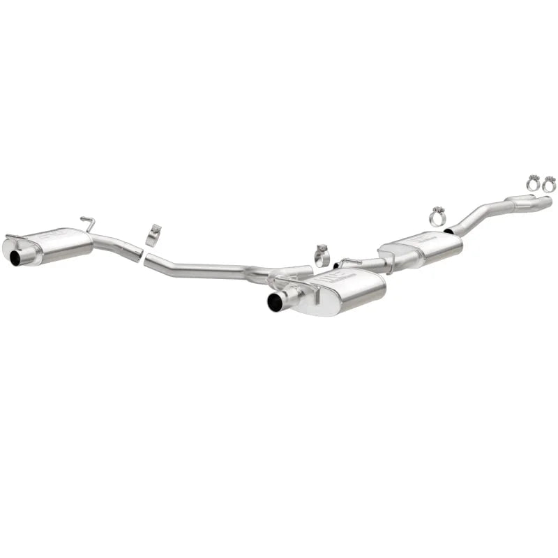 MagnaFlow Cat-Back SS Dual Split Rear Exit 2015 Dodge Charger/Chrysler 300C 3.6L V6 (Uses OEM Tips) - Main Product View