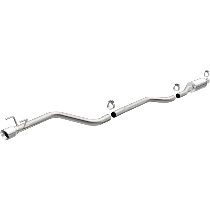 MagnaFlow CatBack 16-19 Chevy Cruze 1.4L Street Series Single Exit Polished Stainless Exhaust - Side View