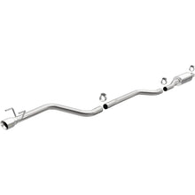 Load image into Gallery viewer, MagnaFlow CatBack 16-19 Chevy Cruze 1.4L Street Series Single Exit Polished Stainless Exhaust - Side View