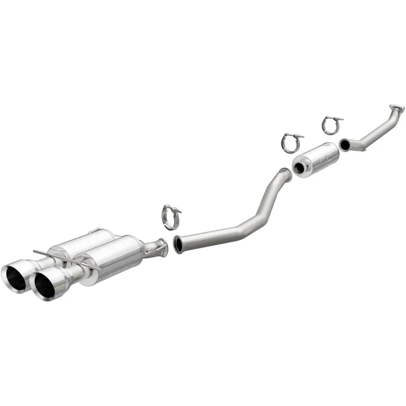 MagnaFlow CatBack 17-18 Honda Civic L4 1.5LGAS Dual Exit Polished Stainless Exhaust - Main Product View
