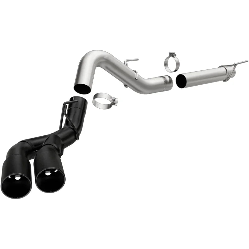 MagnaFlow CatBack 2018 Ford F-150 V6-3.0L Dual Exit Black Stainless Exhaust - MF Series - Main Product View