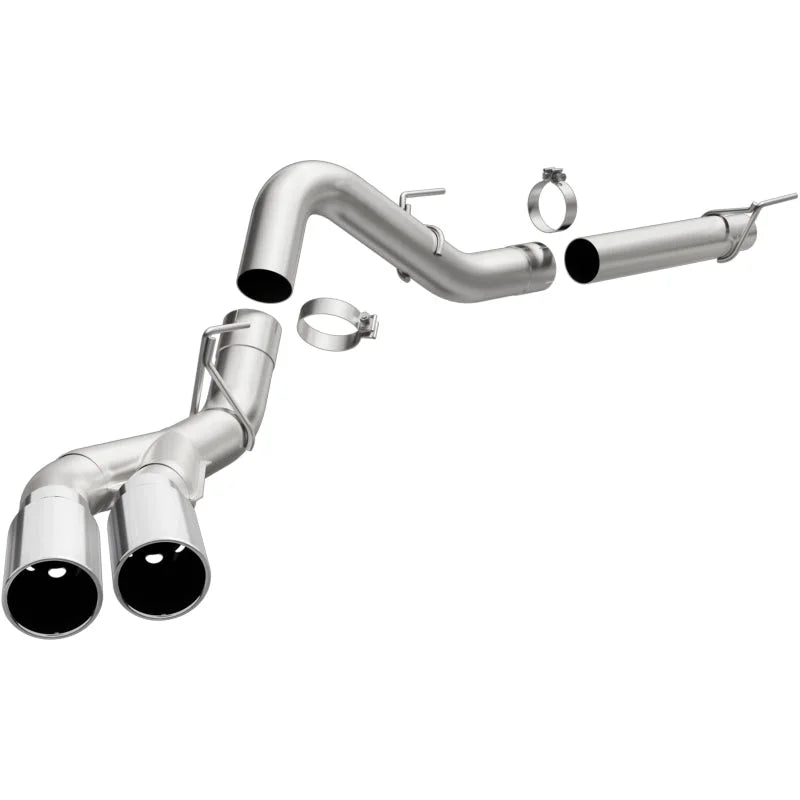 MagnaFlow CatBack 2018 Ford F-150 V6-3.0L Dual Exit Polished Stainless Exhaust - MF Series - Main Product View