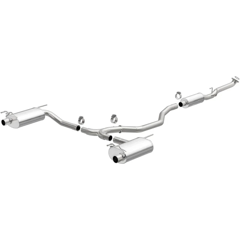 MagnaFlow CatBack 2018 Honda Accord L4 2.0LGAS 2.5in Dual Outlet Stainless Street Series Exhaust - Main Product View