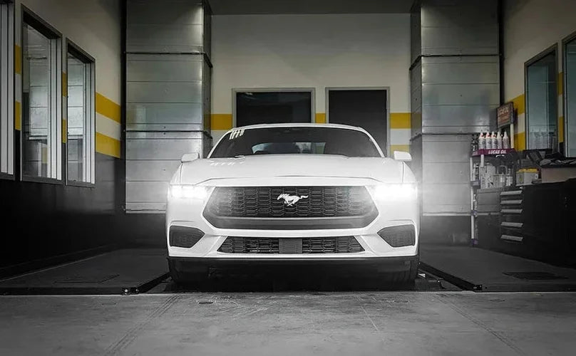 MagnaFlow 2024 Ford Mustang Ecoboost 2.3L Competition Series Cat-Back Performance Exhaust System - Installation View