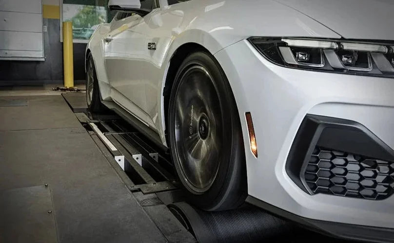 MagnaFlow 2024 Ford Mustang GT 5.0L Competition Series Cat-Back Performance Exhaust System - Side View