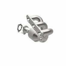 Load image into Gallery viewer, MagnaFlow Conv 06-08 Porsche Cayman DF SS OEM Grade Passenger Side Catalytic Converter w/Header - Back View