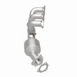 Load image into Gallery viewer, MagnaFlow Conv 06-08 Porsche Cayman DF SS OEM Grade Passenger Side Catalytic Converter w/Header - Installation View