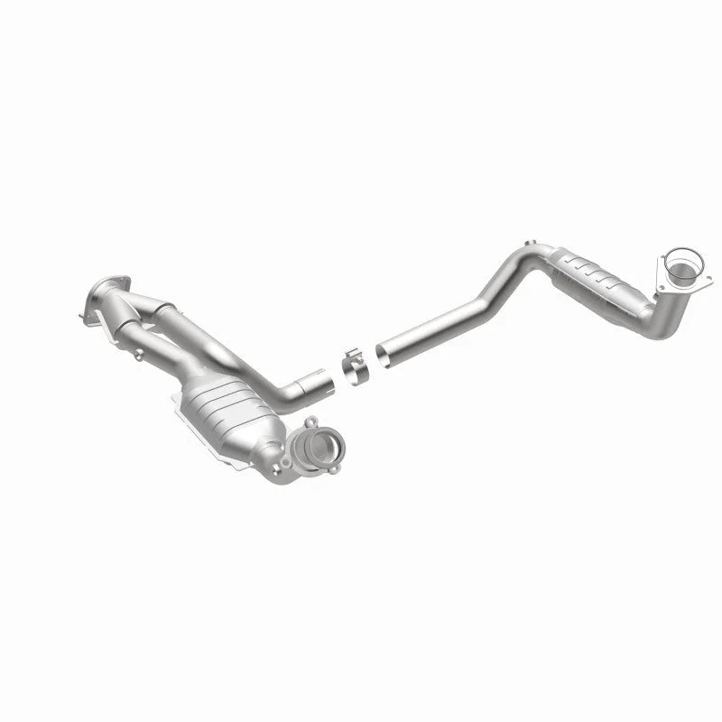 MagnaFlow Conv DF 02-06 Cadillac Escalade / 02-06 Chevy Avalanche 5.3L Dual Conv Y-Pipe Assembly 2WD - Installation View