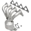 Load image into Gallery viewer, MagnaFlow Conv DF 02 Hyundai Accent 1.6L - Side View
