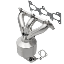 Load image into Gallery viewer, MagnaFlow Conv. DF 05-06 Hyundai Santa Fe/05-09 Tucson / 05-08 Kia Sportage D/S Manifold - Side View