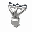 Load image into Gallery viewer, MagnaFlow Conv. DF 05-06 Hyundai Santa Fe/05-09 Tucson / 05-08 Kia Sportage D/S Manifold - Installation View