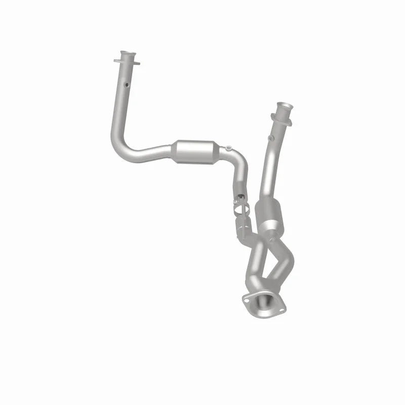 MagnaFlow Conv DF 05-06 Jeep Grand Cherokee 3.7L Y-Pipe Assy (49 State) - Side View