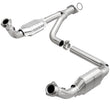 Load image into Gallery viewer, MagnaFlow Conv DF 07-09 Chevrolet/GMC Silverado/Sierra 2500 HD 6.0L Y-Pipe Assembly excludes Classic - Side View