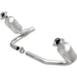 Load image into Gallery viewer, MagnaFlow Conv DF 07-09 Dodge Dakota 3.7L/4.7L /07-09 Mitsubishi Raider 3.7L Y-Pipe Assembly - Side View