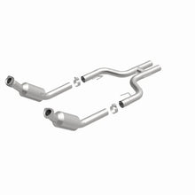 Load image into Gallery viewer, MagnaFlow Conv DF 07-10 Ford Mustang 4.6L - Installation View