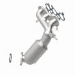 Load image into Gallery viewer, MagnaFlow Conv DF 14-15 Toyota Highlander 3.5L Manifold - Back View
