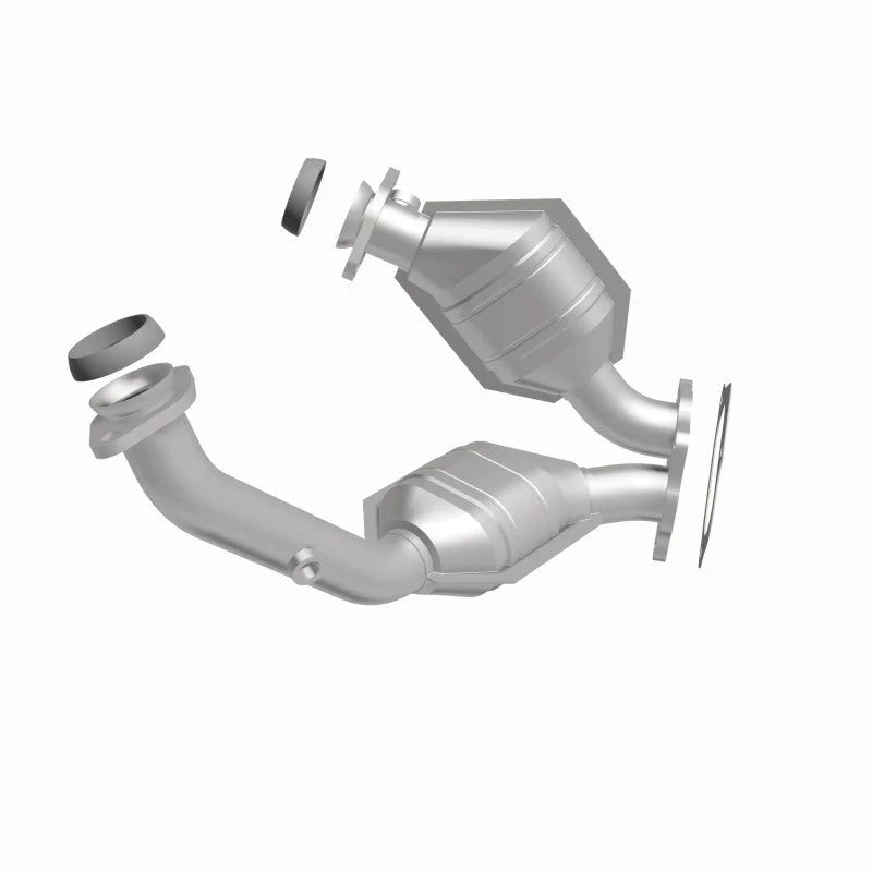 MagnaFlow Conv DF 2001-05 Explorer 4.0L Sport Trac Front Section - Installation View