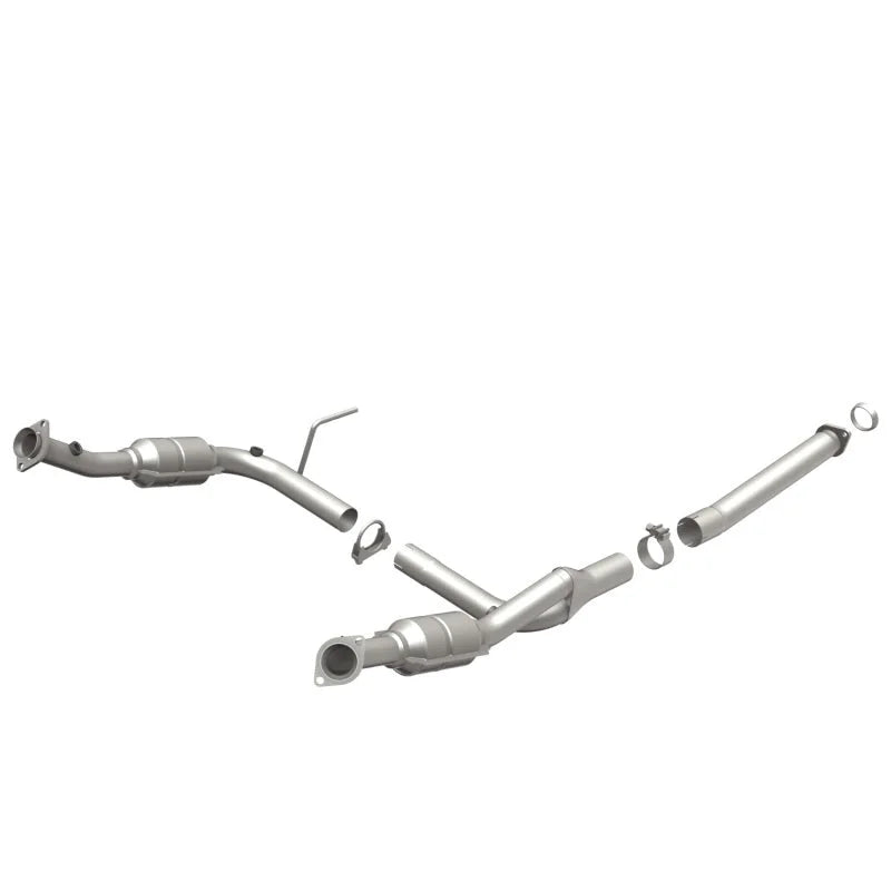 MagnaFlow Conv. DF 3/04-05 Ford Explorer 4.0L / 3/04-05 Mercury Mountaineer Y-Pipe Assembly - Side View