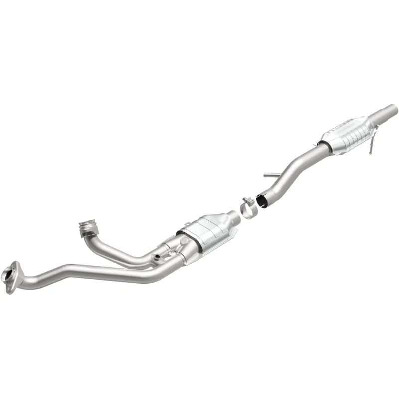 MagnaFlow Conv DF 87-93 Ford Bronco 4.9L / 87-95 F-150/F-250 (Non SD)/F-350 (Non SD) PU 4.9L (CA) - Side View