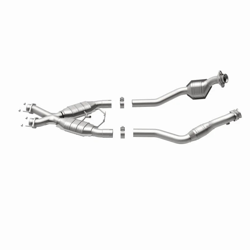 MagnaFlow Conv DF 94-95 Ford Mustang 5.0L CA - Side View