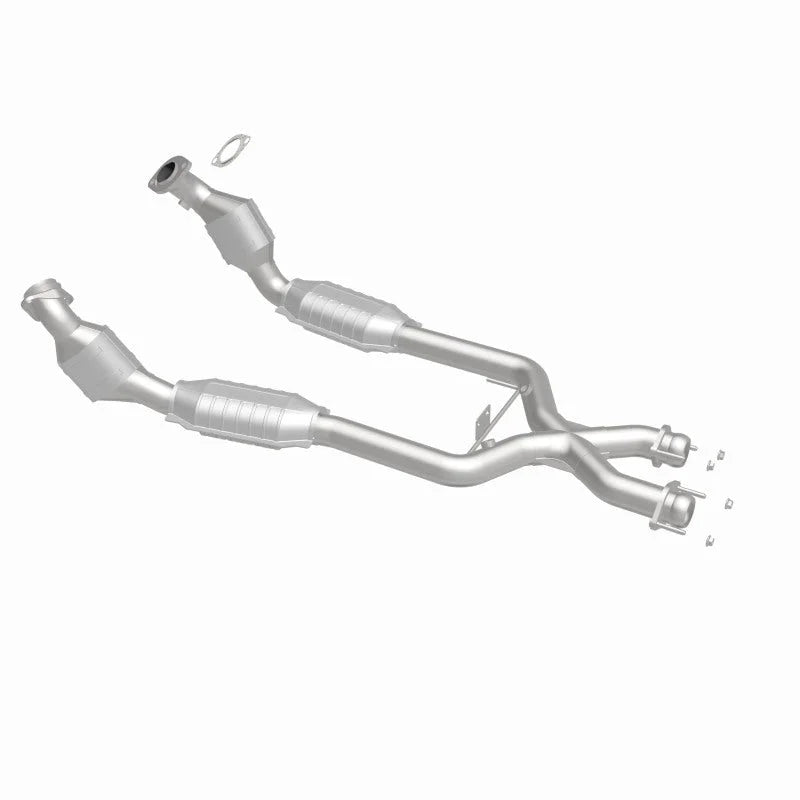 MagnaFlow Conv DF 96-98 Ford Mustang 4.6L - Side View