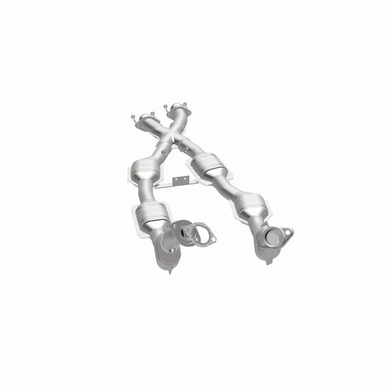 MagnaFlow Conv DF 96-98 Mustang 4.6L 6-Cats - Back View