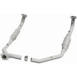 Load image into Gallery viewer, MagnaFlow Conv DF 97 Land Rover Defender 90 4.0L Y-Pipe Assy / 96-99 Discovery 4.0L Y-Pipe Assy - Installation View